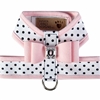 Puppy Pink & Polka Dots Big Bow Tinkie Harness Roxy & Lulu, wooflink, susan lanci, dog clothes, small dog clothes, urban pup, pooch outfitters, dogo, hip doggie, doggie design, small dog dress, pet clotes, dog boutique. pet boutique, bloomingtails dog boutique, dog raincoat, dog rain coat, pet raincoat, dog shampoo, pet shampoo, dog bathrobe, pet bathrobe, dog carrier, small dog carrier, doggie couture, pet couture, dog football, dog toys, pet toys, dog clothes sale, pet clothes sale, shop local, pet store, dog store, dog chews, pet chews, worthy dog, dog bandana, pet bandana, dog halloween, pet halloween, dog holiday, pet holiday, dog teepee, custom dog clothes, pet pjs, dog pjs, pet pajamas, dog pajamas,dog sweater, pet sweater, dog hat, fabdog, fab dog, dog puffer coat, dog winter ja
