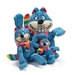 Rainbow Cheshire Cat Knottie Dog Toy    - huggle-rainbowcat