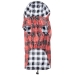 Red/Black Buffalo London Dog Rain Coat   - wd-red-raincoat