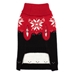Red/Black Snowtrails Dog Sweater - wd-redsnow-sweater