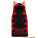 Red/Black Buffalo Moose Dog Hoodie - wd-moose-sweater