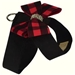 Red Gingham Nouveau Bow Tinkie Harness - sl-nouveaugingham