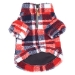 Red/Navy Plaid Sherpa Pullover with Zipper - wd-red-fleece