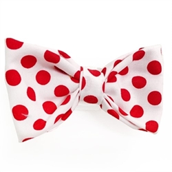 Red Polka Dots Bowtie  wooflink, susan lanci, dog clothes, small dog clothes, urban pup, pooch outfitters, dogo, hip doggie, doggie design, small dog dress, pet clotes, dog boutique. pet boutique, bloomingtails dog boutique, dog raincoat, dog rain coat, pet raincoat, dog shampoo, pet shampoo, dog bathrobe, pet bathrobe, dog carrier, small dog carrier, doggie couture, pet couture, dog football, dog toys, pet toys, dog clothes sale, pet clothes sale, shop local, pet store, dog store, dog chews, pet chews, worthy dog, dog bandana, pet bandana, dog halloween, pet halloween, dog holiday, pet holiday, dog teepee, custom dog clothes, pet pjs, dog pjs, pet pajamas, dog pajamas,dog sweater, pet sweater, dog hat, fabdog, fab dog, dog puffer coat, dog winter jacket, dog col