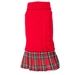 Red Turtleneck Sweater Dress    - wd-reddress