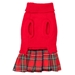 Red Turtleneck Sweater Dress    - wd-reddress