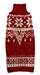 Red & White Alpaca Snowflake Sweater - petplit-snowflakeX-2VR