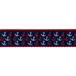 Red, White & Blue Anchor Collar, Lead & Harness 1.25 inch  wooflink, susan lanci, dog clothes, small dog clothes, urban pup, pooch outfitters, dogo, hip doggie, doggie design, small dog dress, pet clotes, dog boutique. pet boutique, bloomingtails dog boutique, dog raincoat, dog rain coat, pet raincoat, dog shampoo, pet shampoo, dog bathrobe, pet bathrobe, dog carrier, small dog carrier, doggie couture, pet couture, dog football, dog toys, pet toys, dog clothes sale, pet clothes sale, shop local, pet store, dog store, dog chews, pet chews, worthy dog, dog bandana, pet bandana, dog halloween, pet halloween, dog holiday, pet holiday, dog teepee, custom dog clothes, pet pjs, dog pjs, pet pajamas, dog pajamas,dog sweater, pet sweater, dog hat, fabdog, fab dog, dog puffer coat, dog winter jacket, dog col