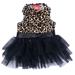 Retro Leopard Velvet Tutu Dress - ds-retrolep