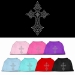 Rhinestone Cross Dog Shirt in Lots of Colors - mir-rhinestonecrossB-1Z4