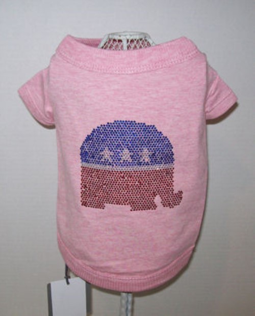 Rhinestone Republican Dog Shirt  