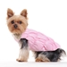 Ruched Dog Jacket - Reversible & Water Resistant - Brown, Pink or Black - dgo-ruched-jacketB-6SL