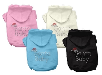 Santa Baby Rhinestone Dog Hoodie in Many Colors dog coat, pet coat, dog winter coat, pet winter coat, fashion coat, dog tweed, dig handmade, pet tweed, small dog coat, small pet coat,dog harness, pet harness, dog, pet, dog boutique, pet boutique, sale dogs, pet sale, dog store, pet store, doggie couture, bloomingtails dog boutique, new dog designs, new pet design, chanel harness, chanel pet harness, chanel dog harness, dog spring designs, harness sale, harness clearance, hello doggie