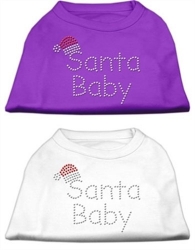 Santa Baby Rhinestud Dog Shirt  dog bowls,susan lanci, puppia,wooflink, luxury dog boutique,tonimari,pet clothes, dog clothes, puppy clothes, pet store, dog store, puppy boutique store, dog boutique, pet boutique, puppy boutique, Bloomingtails, dog, small dog clothes, large dog clothes, large dog costumes, small dog costumes, pet stuff, Halloween dog, puppy Halloween, pet Halloween, clothes, dog puppy Halloween, dog sale, pet sale, puppy sale, pet dog tank, pet tank, pet shirt, dog shirt, puppy shirt,puppy tank, I see spot, dog collars, dog leads, pet collar, pet lead,puppy collar, puppy lead, dog toys, pet toys, puppy toy, dog beds, pet beds, puppy bed,  beds,dog mat, pet mat, puppy mat, fab dog pet sweater, dog sweater, dog winter, pet winter,dog raincoat, pet raincoat