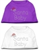 Santa Baby Rhinestud Dog Shirt - mir-santababytee