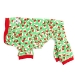 Santa Hats Fleece Dog Jammies - wd-santahats-jammies