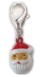 Santa Jingle Bell  Dog Collar Charm Roxy & Lulu, wooflink, susan lanci, dog clothes, small dog clothes, urban pup, pooch outfitters, dogo, hip doggie, doggie design, small dog dress, pet clotes, dog boutique. pet boutique, bloomingtails dog boutique, dog raincoat, dog rain coat, pet raincoat, dog shampoo, pet shampoo, dog bathrobe, pet bathrobe, dog carrier, small dog carrier, doggie couture, pet couture, dog football, dog toys, pet toys, dog clothes sale, pet clothes sale, shop local, pet store, dog store, dog chews, pet chews, worthy dog, dog bandana, pet bandana, dog halloween, pet halloween, dog holiday, pet holiday, dog teepee, custom dog clothes, pet pjs, dog pjs, pet pajamas, dog pajamas,dog sweater, pet sweater, dog hat, fabdog, fab dog, dog puffer coat, dog winter ja