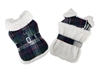 Sherpa Lined Dog Harness Coat - Blue and Green Plaid w/Leash   Roxy & Lulu, wooflink, susan lanci, dog clothes, small dog clothes, urban pup, pooch outfitters, dogo, hip doggie, doggie design, small dog dress, pet clotes, dog boutique. pet boutique, bloomingtails dog boutique, dog raincoat, dog rain coat, pet raincoat, dog shampoo, pet shampoo, dog bathrobe, pet bathrobe, dog carrier, small dog carrier, doggie couture, pet couture, dog football, dog toys, pet toys, dog clothes sale, pet clothes sale, shop local, pet store, dog store, dog chews, pet chews, worthy dog, dog bandana, pet bandana, dog halloween, pet halloween, dog holiday, pet holiday, dog teepee, custom dog clothes, pet pjs, dog pjs, pet pajamas, dog pajamas,dog sweater, pet sweater, dog hat, fabdog, fab dog, dog puffer coat, dog winter ja