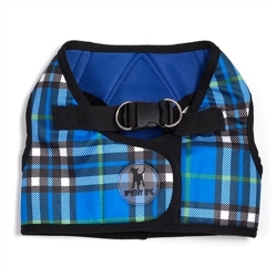 Sidekick Printed Blue Plaid Dog Harness pet clothes, dog clothes, puppy clothes, pet store, dog store, puppy boutique store, dog boutique, pet boutique, puppy boutique, Bloomingtails, dog, small dog clothes, large dog clothes, large dog costumes, small dog costumes, pet stuff, Halloween dog, puppy Halloween, pet Halloween, clothes, dog puppy Halloween, dog sale, pet sale, puppy sale, pet dog tank, pet tank, pet shirt, dog shirt, puppy shirt,puppy tank, I see spot, dog collars, dog leads, pet collar, pet lead,puppy collar, puppy lead, dog toys, pet toys, puppy toy, dog beds, pet beds, puppy bed,  beds,dog mat, pet mat, puppy mat, fab dog pet sweater, dog sweater, dog winter, pet winter,dog raincoat, pet raincoat, dog harness, puppy harness, pet harness, dog collar, dog lead, pet l