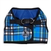 Sidekick Printed Blue Plaid Dog Harness - wd-blueplaid-harness