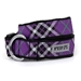 Sidekick Printed Purple Plaid Dog Harness  - wd-purpleplaidharness