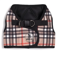 Sidekick Printed Tan Plaid Dog Harness  pet clothes, dog clothes, puppy clothes, pet store, dog store, puppy boutique store, dog boutique, pet boutique, puppy boutique, Bloomingtails, dog, small dog clothes, large dog clothes, large dog costumes, small dog costumes, pet stuff, Halloween dog, puppy Halloween, pet Halloween, clothes, dog puppy Halloween, dog sale, pet sale, puppy sale, pet dog tank, pet tank, pet shirt, dog shirt, puppy shirt,puppy tank, I see spot, dog collars, dog leads, pet collar, pet lead,puppy collar, puppy lead, dog toys, pet toys, puppy toy, dog beds, pet beds, puppy bed,  beds,dog mat, pet mat, puppy mat, fab dog pet sweater, dog sweater, dog winter, pet winter,dog raincoat, pet raincoat, dog harness, puppy harness, pet harness, dog collar, dog lead, pet l