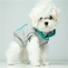 "Skye" Bamboo Fleece Sleeveless Dog Hoodie - Turquoise/Grey  - sharp-skye