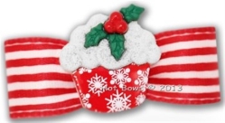 Dog Bows - Snowcake Dog Hair Bow Roxy & Lulu, wooflink, susan lanci, dog clothes, small dog clothes, urban pupe. pet boutique, bloomingtails dog boutique, dog raincoat, dog rain coat, pet raincoat, dog shampoo, pet shampoo, dog bathrobe, pet bathrobe, dog carrier, small dog carrier, doggie couture, pet couture, dog football, dog toys, pet toys, dog clothes sale, pet clothes sale, shop local, pet store, dog store, dog chews, pet chews, worthy dog, dog bandana, pet bandana, dog halloween, pet halloween, dog holiday, pet holiday, dog teepee, custom dog clothes, pet pjs, dog pjs, pet pajamas, dog pajamas,dog sweater, pet sweater, dog hat, fabdog, fab dog, dog puffer coat, dog winter ja