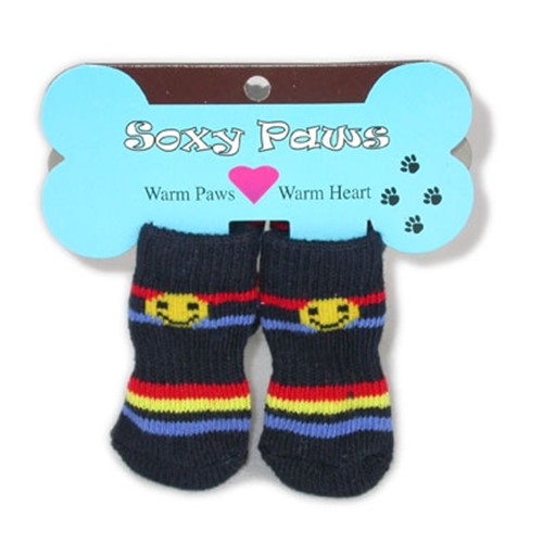 Soxy Paws - Happy Stripe kosher, hanukkah, toy, jewish, toy, puppy bed,  beds,dog mat, pet mat, puppy mat, fab dog pet sweater, dog swepet clothes, dog clothes, puppy clothes, pet store, dog store, puppy boutique store, dog boutique, pet boutique, puppy boutique, Bloomingtails, dog, small dog clothes, large dog clothes, large dog costumes, small dog costumes, pet stuff, Halloween dog, puppy Halloween, pet Halloween, clothes, dog puppy Halloween, dog sale, pet sale, puppy sale, pet dog tank, pet tank, pet shirt, dog shirt, puppy shirt,puppy tank, I see spot, dog collars, dog leads, pet collar, pet lead,puppy collar, puppy lead, dog toys, pet toys, puppy toy, dog beds, pet beds, puppy bed,  beds,dog mat, pet mat, puppy mat, fab dog pet sweater, dog sweater, dog winte