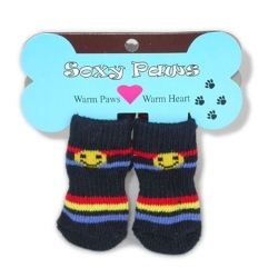 Soxy Paws - Happy Stripe kosher, hanukkah, toy, jewish, toy, puppy bed,  beds,dog mat, pet mat, puppy mat, fab dog pet sweater, dog swepet clothes, dog clothes, puppy clothes, pet store, dog store, puppy boutique store, dog boutique, pet boutique, puppy boutique, Bloomingtails, dog, small dog clothes, large dog clothes, large dog costumes, small dog costumes, pet stuff, Halloween dog, puppy Halloween, pet Halloween, clothes, dog puppy Halloween, dog sale, pet sale, puppy sale, pet dog tank, pet tank, pet shirt, dog shirt, puppy shirt,puppy tank, I see spot, dog collars, dog leads, pet collar, pet lead,puppy collar, puppy lead, dog toys, pet toys, puppy toy, dog beds, pet beds, puppy bed,  beds,dog mat, pet mat, puppy mat, fab dog pet sweater, dog sweater, dog winte