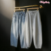 Stone Wash Barrel Jeans For Mom by Wooflink  - wf-barrelwash
