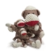 Stuey Sock Monkey Knottie Dog Toy    - huggle-stueymonkeyW-3FS