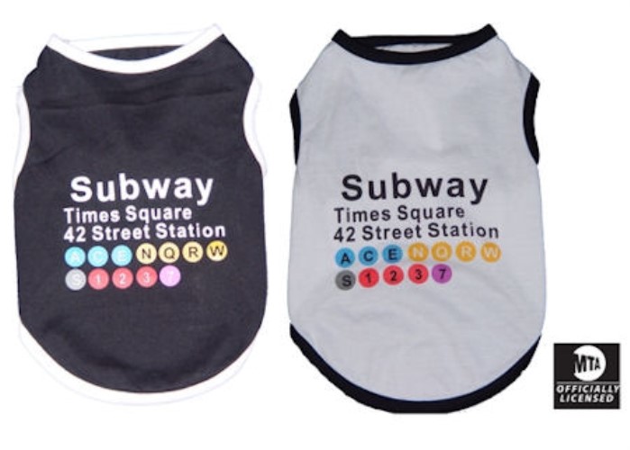 Subway Tee Shirt wooflink, susan lanci, dog clothes, small dog clothes, urban pup, pooch outfitters, dogo, hip doggie, doggie design, small dog dress, pet clotes, dog boutique. pet boutique, bloomingtails dog boutique, dog raincoat, dog rain coat, pet raincoat, dog shampoo, pet shampoo, dog bathrobe, pet bathrobe, dog carrier, small dog carrier, doggie couture, pet couture, dog football, dog toys, pet toys, dog clothes sale, pet clothes sale, shop local, pet store, dog store, dog chews, pet chews, worthy dog, dog bandana, pet bandana, dog halloween, pet halloween, dog holiday, pet holiday, dog teepee, custom dog clothes, pet pjs, dog pjs, pet pajamas, dog pajamas,dog sweater, pet sweater, dog hat, fabdog, fab dog, dog puffer coat, dog winter jacket, dog col