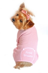 Sweet Dreams Embroidered Pajamas - Pink  puppy bed,  beds,dog mat, pet mat, puppy mat, fab dog pet sweater, dog swepet clothes, dog clothes, puppy clothes, pet store, dog store, puppy boutique store, dog boutique, pet boutique, puppy boutique, Bloomingtails, dog, small dog clothes, large dog clothes, large dog costumes, small dog costumes, pet stuff, Halloween dog, puppy Halloween, pet Halloween, clothes, dog puppy Halloween, dog sale, pet sale, puppy sale, pet dog tank, pet tank, pet shirt, dog shirt, puppy shirt,puppy tank, I see spot, dog collars, dog leads, pet collar, pet lead,puppy collar, puppy lead, dog toys, pet toys, puppy toy, dog beds, pet beds, puppy bed,  beds,dog mat, pet mat, puppy mat, fab dog pet sweater, dog sweater, dog winter, pet winter,dog raincoat, pet