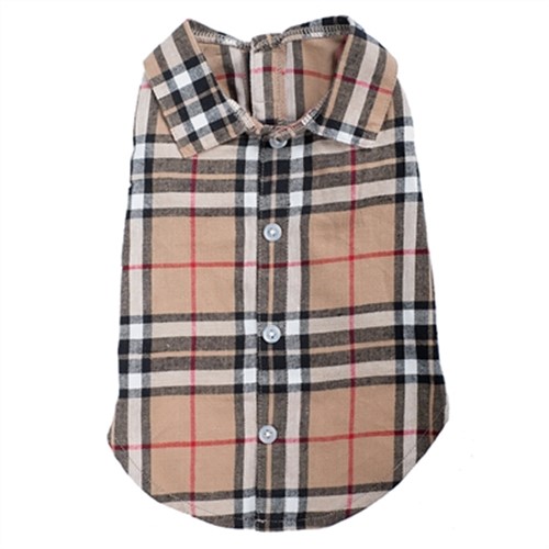Tan Plaid Dog Shirt  pet clothes, dog clothes, puppy clothes, pet store, dog store, puppy boutique store, dog boutique, pet boutique, puppy boutique, Bloomingtails, dog, small dog clothes, large dog clothes, large dog costumes, small dog costumes, pet stuff, Halloween dog, puppy Halloween, pet Halloween, clothes, dog puppy Halloween, dog sale, pet sale, puppy sale, pet dog tank, pet tank, pet shirt, dog shirt, puppy shirt,puppy tank, I see spot, dog collars, dog leads, pet collar, pet lead,puppy collar, puppy lead, dog toys, pet toys, puppy toy, dog beds, pet beds, puppy bed,  beds,dog mat, pet mat, puppy mat, fab dog pet sweater, dog sweater, dog winter, pet winter,dog raincoat, pet raincoat, dog harness, puppy harness, pet harness, dog collar, dog lead, pet l