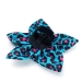 Teal Leopard Collar Flower   - wd-tealleopard