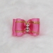 Three Crystal Hair Bow in 12 Colors - hd-threecrystal