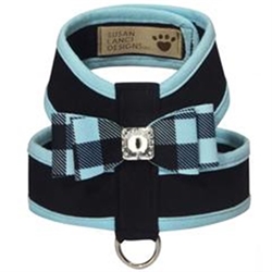 Tiffi Gingham Big Bow Tinkie Harness with Tiffi Trim Roxy & Lulu, wooflink, susan lanci, dog clothes, small dog clothes, urban pup, pooch outfitters, dogo, hip doggie, doggie design, small dog dress, pet clotes, dog boutique. pet boutique, bloomingtails dog boutique, dog raincoat, dog rain coat, pet raincoat, dog shampoo, pet shampoo, dog bathrobe, pet bathrobe, dog carrier, small dog carrier, doggie couture, pet couture, dog football, dog toys, pet toys, dog clothes sale, pet clothes sale, shop local, pet store, dog store, dog chews, pet chews, worthy dog, dog bandana, pet bandana, dog halloween, pet halloween, dog holiday, pet holiday, dog teepee, custom dog clothes, pet pjs, dog pjs, pet pajamas, dog pajamas,dog sweater, pet sweater, dog hat, fabdog, fab dog, dog puffer coat, dog winter ja