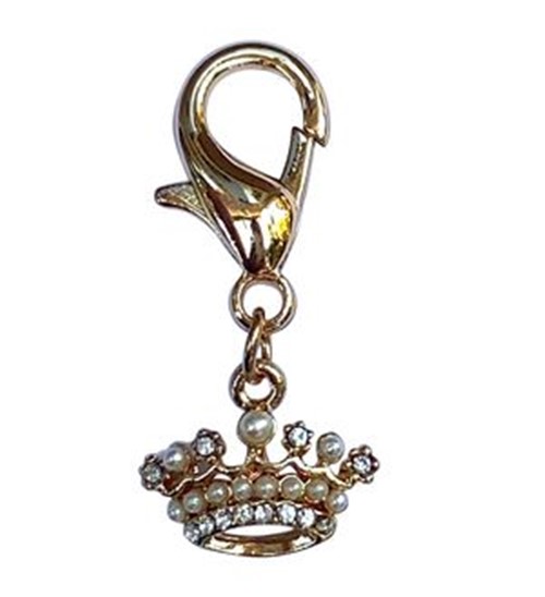 Tiny Crown w/Pearls Collar Charm wooflink, susan lanci, dog clothes, small dog clothes, urban pup, pooch outfitters, dogo, hip doggie, doggie design, small dog dress, pet clotes, dog boutique. pet boutique, bloomingtails dog boutique, dog raincoat, dog rain coat, pet raincoat, dog shampoo, pet shampoo, dog bathrobe, pet bathrobe, dog carrier, small dog carrier, doggie couture, pet couture, dog football, dog toys, pet toys, dog clothes sale, pet clothes sale, shop local, pet store, dog store, dog chews, pet chews, worthy dog, dog bandana, pet bandana, dog halloween, pet halloween, dog holiday, pet holiday, dog teepee, custom dog clothes, pet pjs, dog pjs, pet pajamas, dog pajamas,dog sweater, pet sweater, dog hat, fabdog, fab dog, dog puffer coat, dog winter jacket, dog col