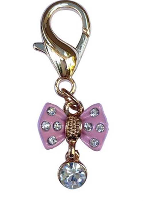 Tiny Pink Bow w/Diamond Dog Collar Charm   Roxy & Lulu, wooflink, susan lanci, dog clothes, small dog clothes, urban pup, pooch outfitters, dogo, hip doggie, doggie design, small dog dress, pet clotes, dog boutique. pet boutique, bloomingtails dog boutique, dog raincoat, dog rain coat, pet raincoat, dog shampoo, pet shampoo, dog bathrobe, pet bathrobe, dog carrier, small dog carrier, doggie couture, pet couture, dog football, dog toys, pet toys, dog clothes sale, pet clothes sale, shop local, pet store, dog store, dog chews, pet chews, worthy dog, dog bandana, pet bandana, dog halloween, pet halloween, dog holiday, pet holiday, dog teepee, custom dog clothes, pet pjs, dog pjs, pet pajamas, dog pajamas,dog sweater, pet sweater, dog hat, fabdog, fab dog, dog puffer coat, dog winter ja