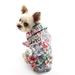 Tropical Floral Gray Dog Shirt  - dgo-tropicalfloralgray