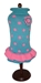 Turquoise & Pink Polka Dot Party Sweater Dress - daldog-polkadot-dress1-FET