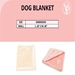 VP Dog Blanket in Pink or Cream - vp-blankets
