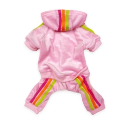  Velour Dog Jogger - Pink Roxy & Lulu, wooflink, susan lanci, dog clothes, small dog clothes, urban pup, pooch outfitters, dogo, hip doggie, doggie design, small dog dress, pet clotes, dog boutique. pet boutique, bloomingtails dog boutique, dog raincoat, dog rain coat, pet raincoat, dog shampoo, pet shampoo, dog bathrobe, pet bathrobe, dog carrier, small dog carrier, doggie couture, pet couture, dog football, dog toys, pet toys, dog clothes sale, pet clothes sale, shop local, pet store, dog store, dog chews, pet chews, worthy dog, dog bandana, pet bandana, dog halloween, pet halloween, dog holiday, pet holiday, dog teepee, custom dog clothes, pet pjs, dog pjs, pet pajamas, dog pajamas,dog sweater, pet sweater, dog hat, fabdog, fab dog, dog puffer coat, dog winter ja