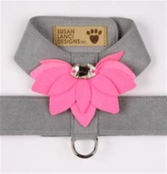 Water Lily Tinkie Harness in Many Colors  wooflink, susan lanci, dog clothes, small dog clothes, urban pup, pooch outfitters, dogo, hip doggie, doggie design, small dog dress, pet clotes, dog boutique. pet boutique, bloomingtails dog boutique, dog raincoat, dog rain coat, pet raincoat, dog shampoo, pet shampoo, dog bathrobe, pet bathrobe, dog carrier, small dog carrier, doggie couture, pet couture, dog football, dog toys, pet toys, dog clothes sale, pet clothes sale, shop local, pet store, dog store, dog chews, pet chews, worthy dog, dog bandana, pet bandana, dog halloween, pet halloween, dog holiday, pet holiday, dog teepee, custom dog clothes, pet pjs, dog pjs, pet pajamas, dog pajamas,dog sweater, pet sweater, dog hat, fabdog, fab dog, dog puffer coat, dog winter jacket, dog col