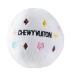 White Chewy Vuiton Ball Toy - hdd-whitechewyball
