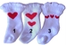 White Heart Dog Socks - pampet-heart-socksS-FL6