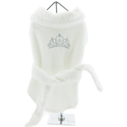 White Silver Tiara Dog Bathrobe  pet clothes, dog clothes, puppy clothes, pet store, dog store, puppy boutique store, dog boutique, pet boutique, puppy boutique, Bloomingtails, dog, small dog clothes, large dog clothes, large dog costumes, small dog costumes, pet stuff, Halloween dog, puppy Halloween, pet Halloween, clothes, dog puppy Halloween, dog sale, pet sale, puppy sale, pet dog tank, pet tank, pet shirt, dog shirt, puppy shirt,puppy tank, I see spot, dog collars, dog leads, pet collar, pet lead,puppy collar, puppy lead, dog toys, pet toys, puppy toy, dog beds, pet beds, puppy bed,  beds,dog mat, pet mat, puppy mat, fab dog pet sweater, dog sweater, dog winter, pet winter,dog raincoat, pet raincoat, dog harness, puppy harness, pet harness, dog collar, dog lead, pet l