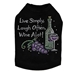 Wine Alot Dog Shirt in Many Colors - dic-winealot