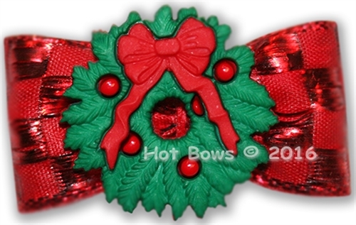 Dog Bows - Wreath Dog Hair Bow wooflink, susan lanci, dog clothes, small dog clothes, urban pup, pooch outfitters, dogo, hip doggie, doggie design, small dog dress, pet clotes, dog boutique. pet boutique, bloomingtails dog boutique, dog raincoat, dog rain coat, pet raincoat, dog shampoo, pet shampoo, dog bathrobe, pet bathrobe, dog carrier, small dog carrier, doggie couture, pet couture, dog football, dog toys, pet toys, dog clothes sale, pet clothes sale, shop local, pet store, dog store, dog chews, pet chews, worthy dog, dog bandana, pet bandana, dog halloween, pet halloween, dog holiday, pet holiday, dog teepee, custom dog clothes, pet pjs, dog pjs, pet pajamas, dog pajamas,dog sweater, pet sweater, dog hat, fabdog, fab dog, dog puffer coat, dog winter jacket, dog col